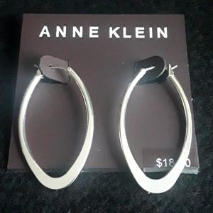 Anne Klein Elongated Oval Hoops